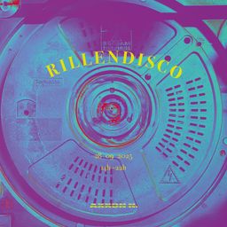 Nahaufnahme eines Technics-Plattenspielers von oben. Plattenteller, Tonabnehmer und Lüftungsschlitze sind zu erkennen. Das Bild ist in kräftigen Magenta- und Cyan-Tönen eingefärbt, die einen lebhaften Kontrast erzeugen.